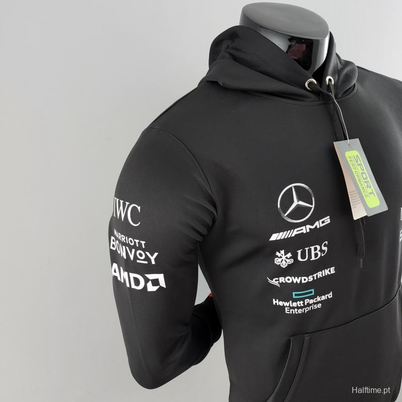 2022 F1 Mercedes AMG Petronas Black Jacket #0001