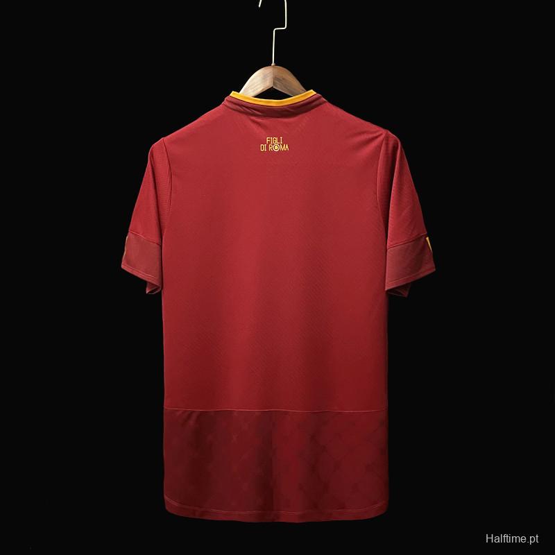 22/23 Roma Home Soccer Jersey