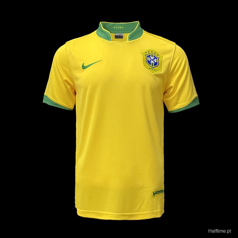 Retro 2006 Brazil Home Soccer Jersey