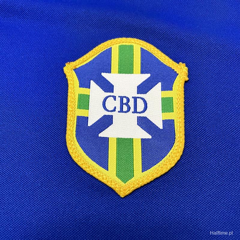 Retro 1957 Brazil Away Soccer Jersey