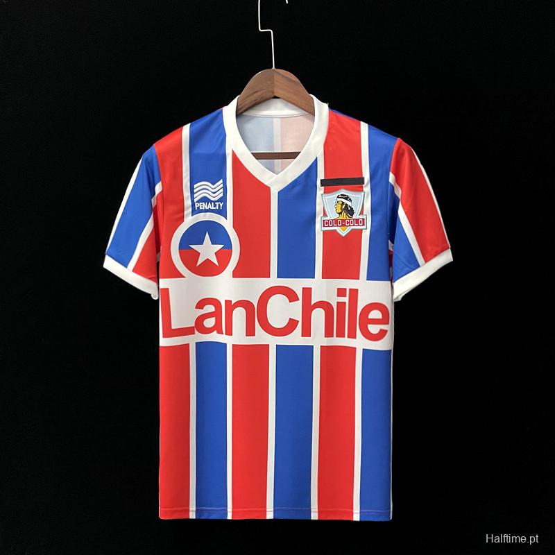 Retro 1986 Colo Colo home Soccer Jersey