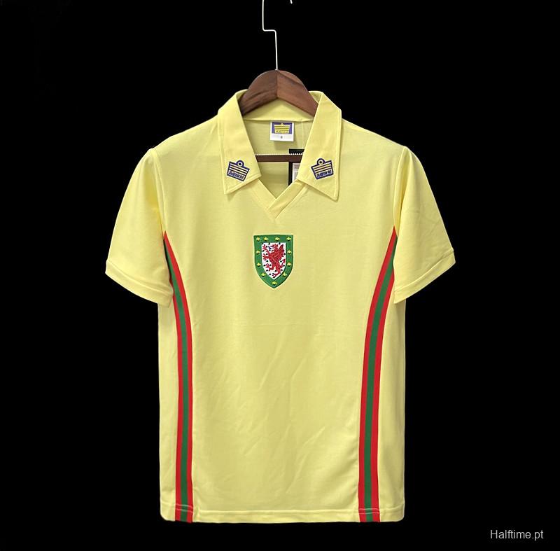 Retro 76/79 Wales away Soccer Jersey