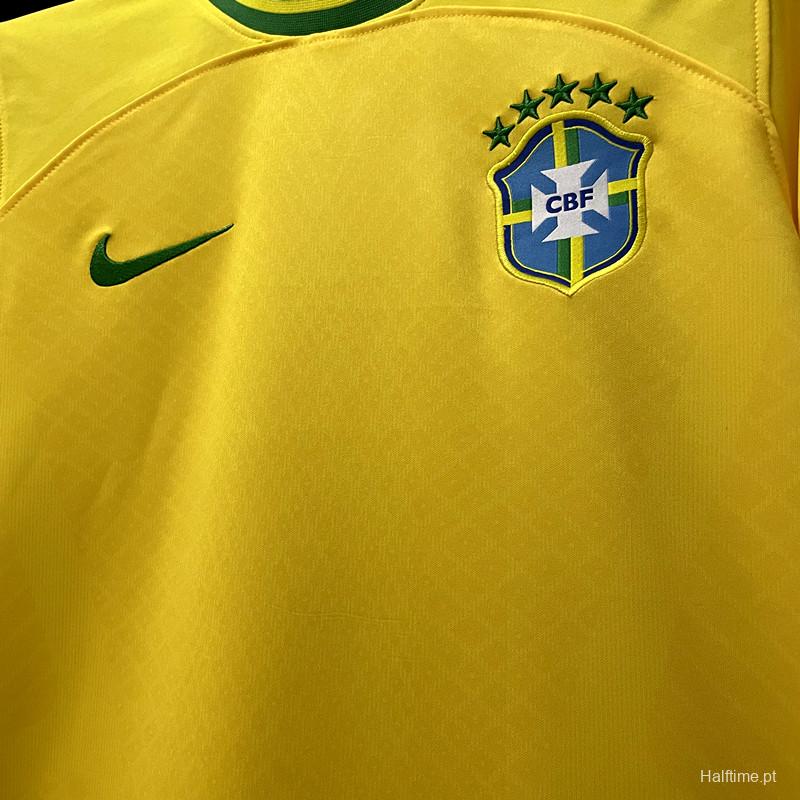 2022 Brazil Black Concept Yellow Jersey