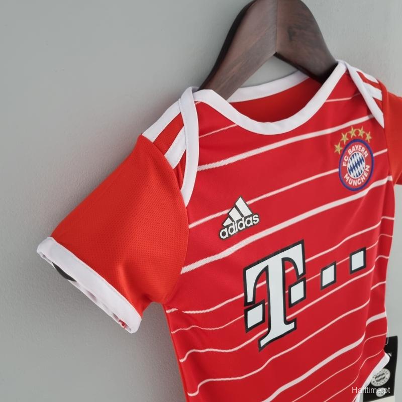 22/23 Bayern Munich Home Baby KM#0027 9-12 Soccer Jersey