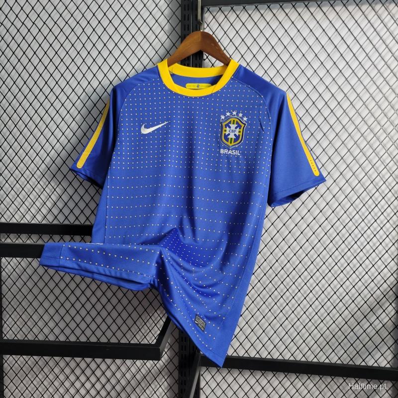 Retro 2010 Brazil Away Soccer Jersey