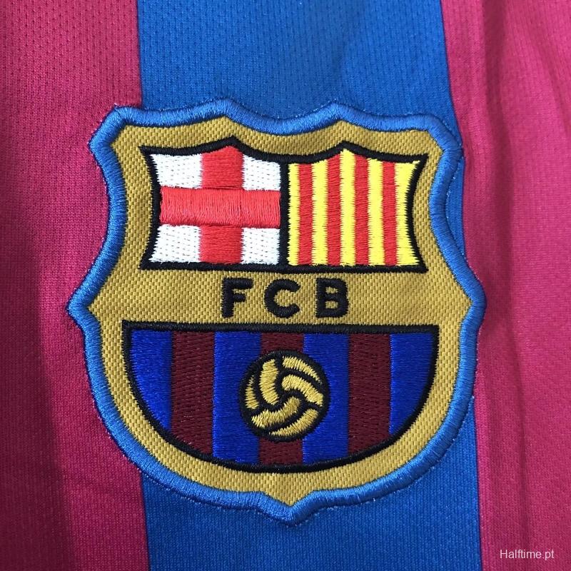 Retro 05/06 Barcelona Home League Version Soccer Jersey