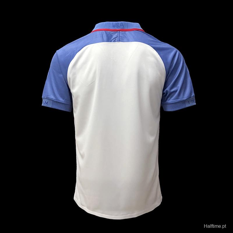 Retro 2016 USA Home Soccer Jersey