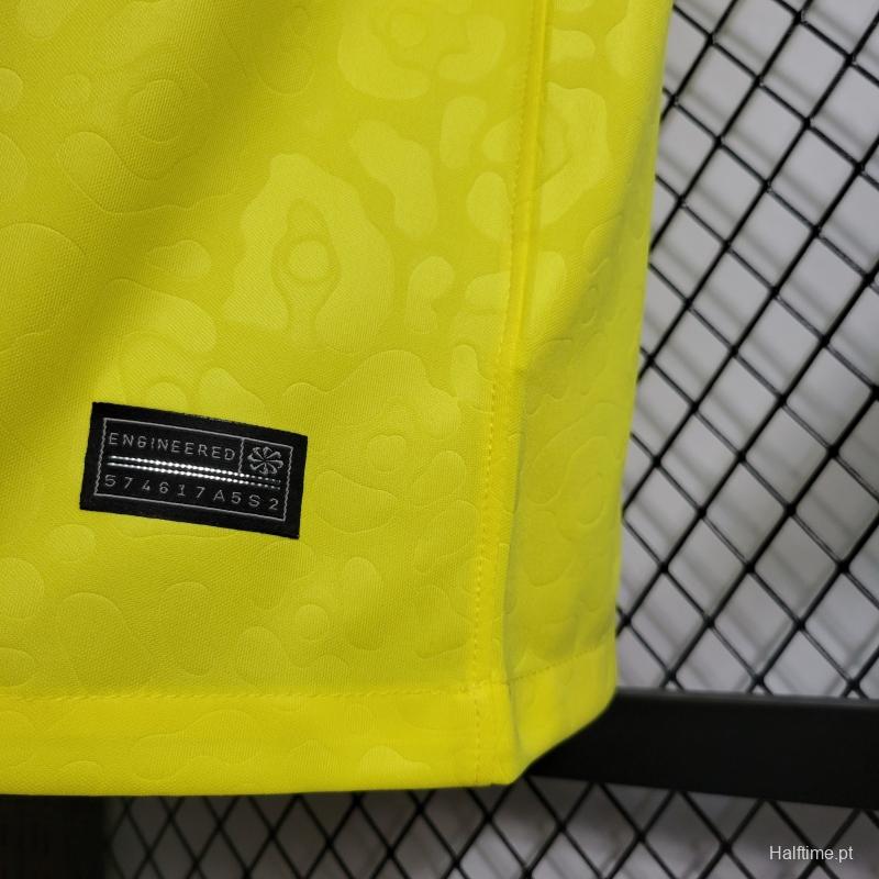 2022 Brazil Home National Team World Cup Soccer Jersey With Special Dragon Namesets