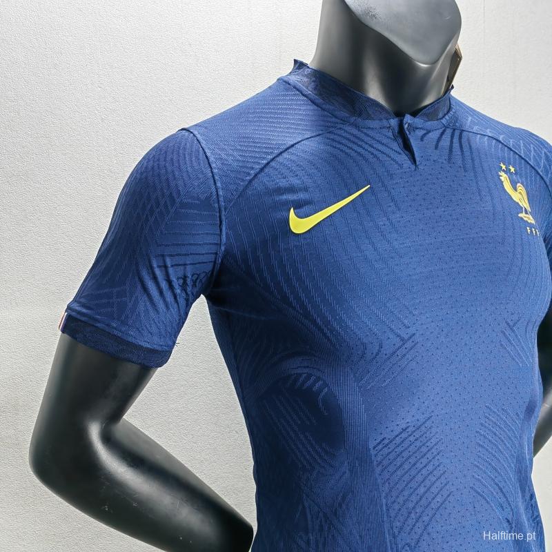 Player Version 2022 France Home Soccer Jersey