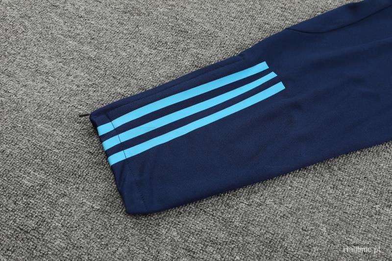 2022 Argentina Blue Half Zipper Tracksuit