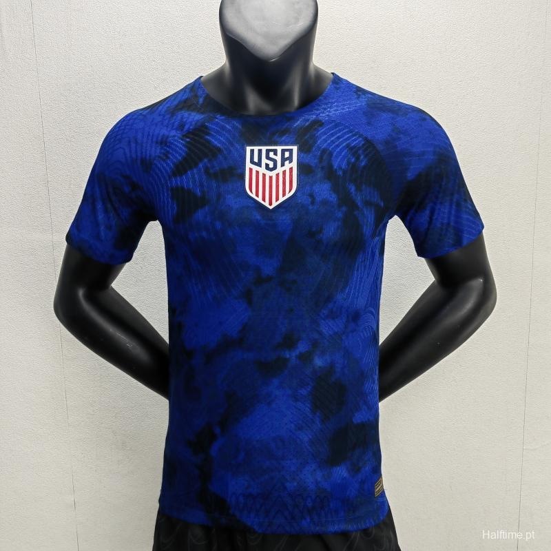 Player Version 2022 USA Away Soccer Jersey