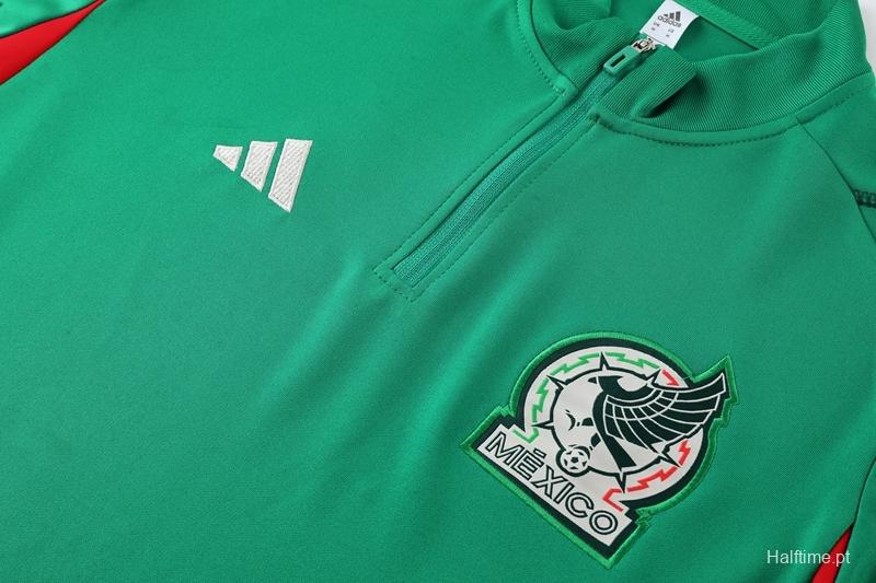 2022 Mexico Green Full Zipper Tracksuit