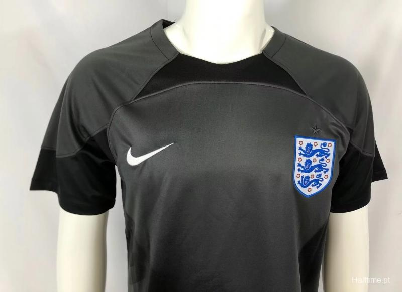 2022 England Black Goalkeeper Jersey