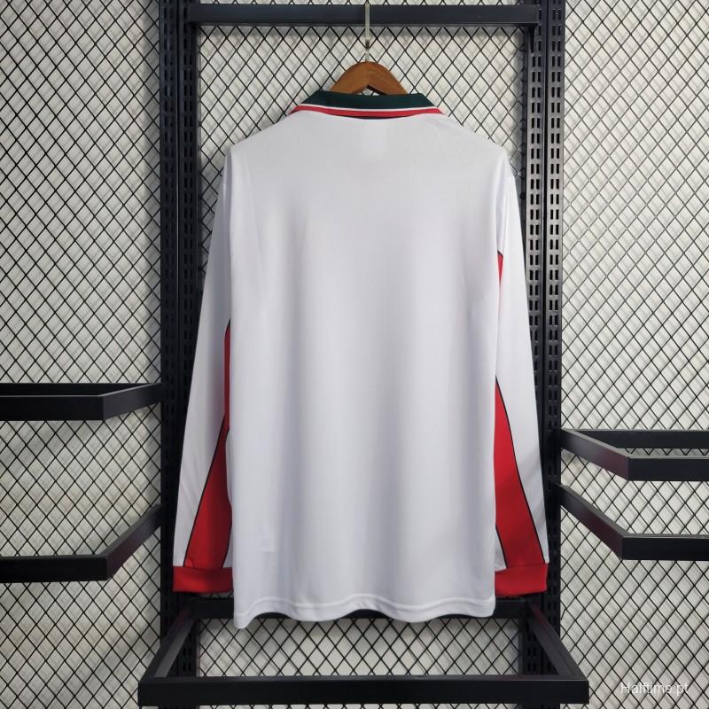 Retro Long Sleeve 1998 Morocco Away Soccer Jersey