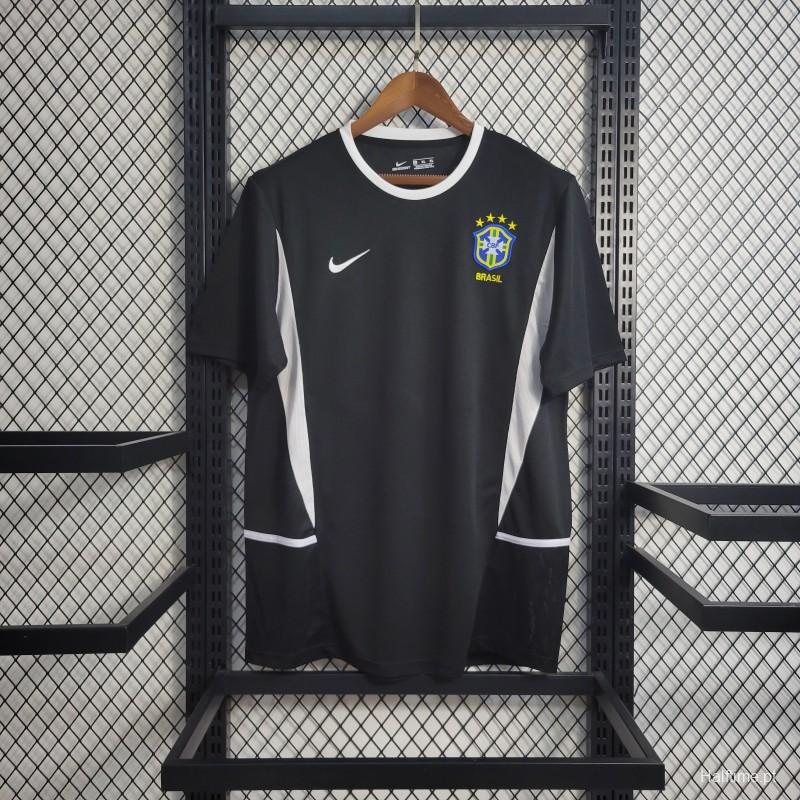 Retro 2002 Brazil Black Goalkeeper Jersey