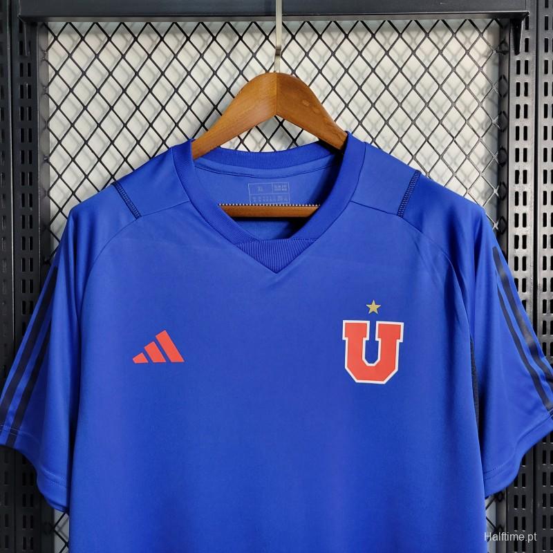 23-24 23/24 Club Universidad De Chile Blue Training Jersey