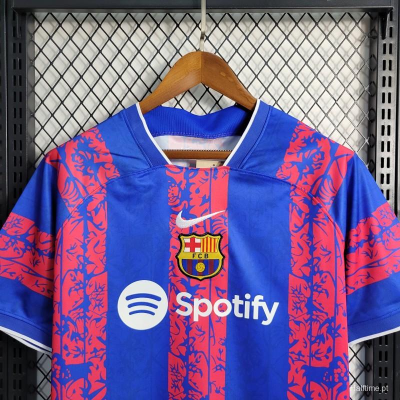 23-24 Barcelona Blue Training Jersey