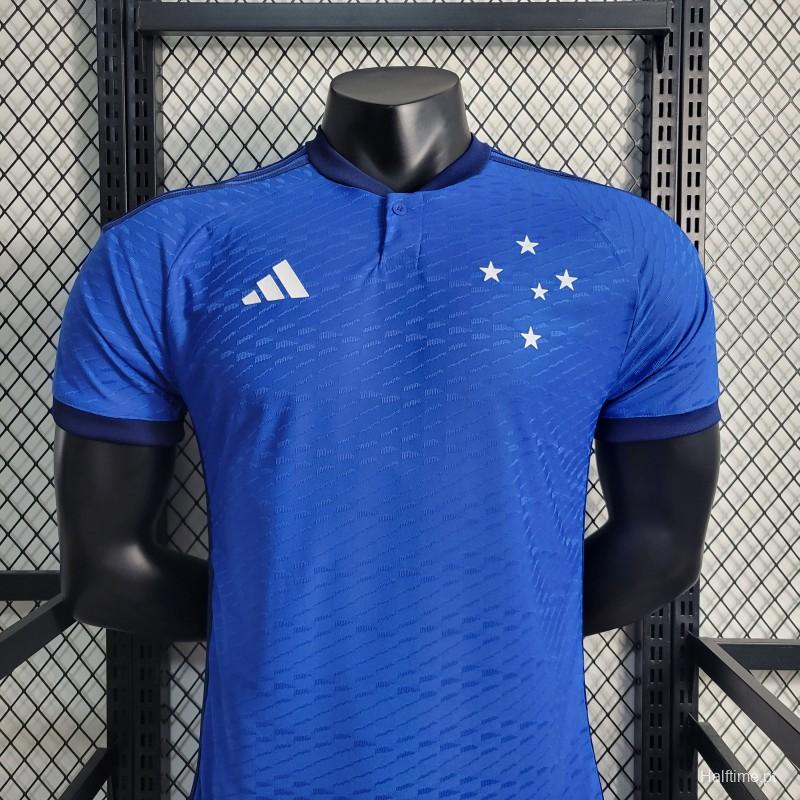 Player Version 23-24 Cruzeiro Home Jersey