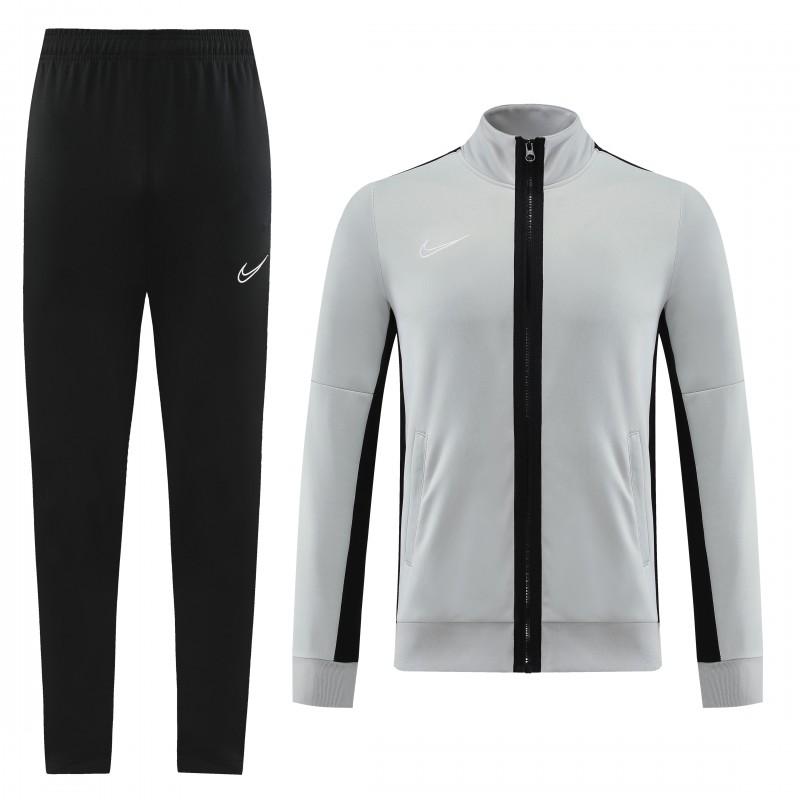 2023 Nike Grey Full Zipper  Jacket +Pants