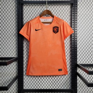 2023 Women Netherlands Home Orange Jersey