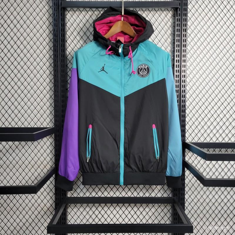 23/24 PSG Black Blue Purple Windbreaker