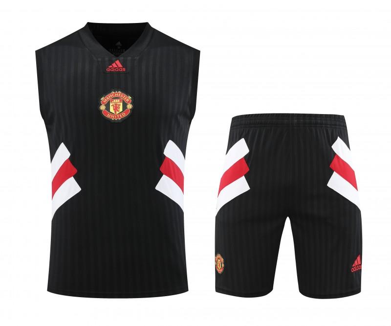 23-24 Manchester United Black Remake Icon Vest Jersey+Shorts