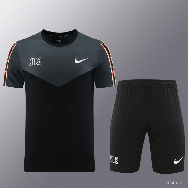 23/24 NIKE Black/Grey Short Sleeve Jersey+Pants