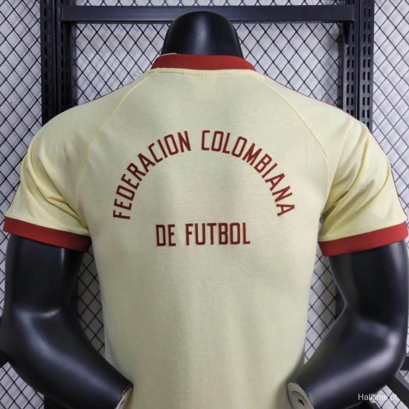 Player Version 2024 Colombia Yellow Casual T-Shirt