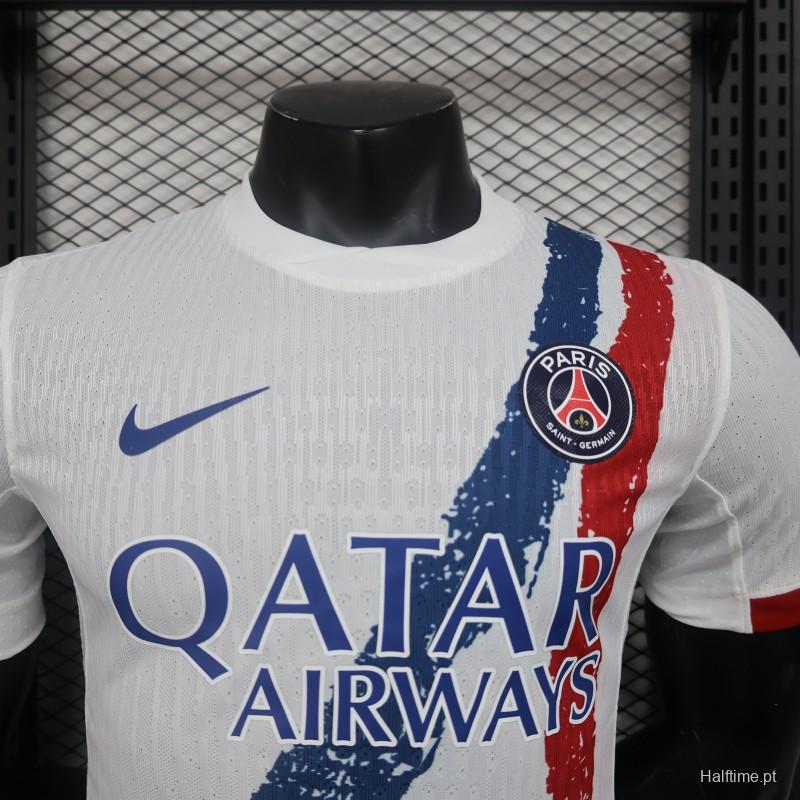 Player Version 24/25 PSG Away White Jersey