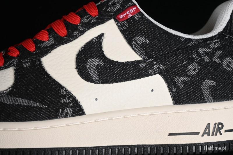 Nike Air Force 1'07 Low Joint Customized Casual Sneakers