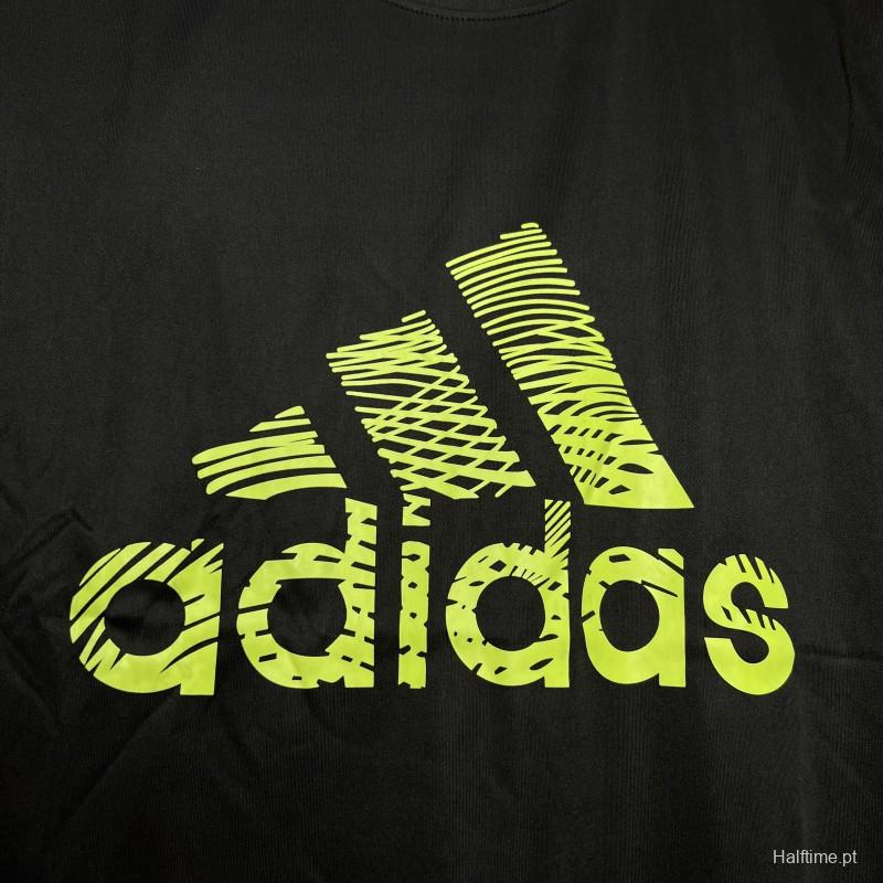 2024 Adidas Black Cotton T-shirt #1033