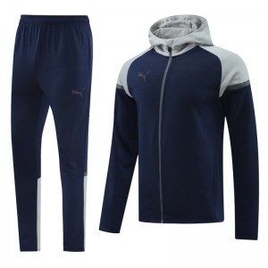 2024 Puma Navy/Grey Full Zipper Jacket +Long Pants