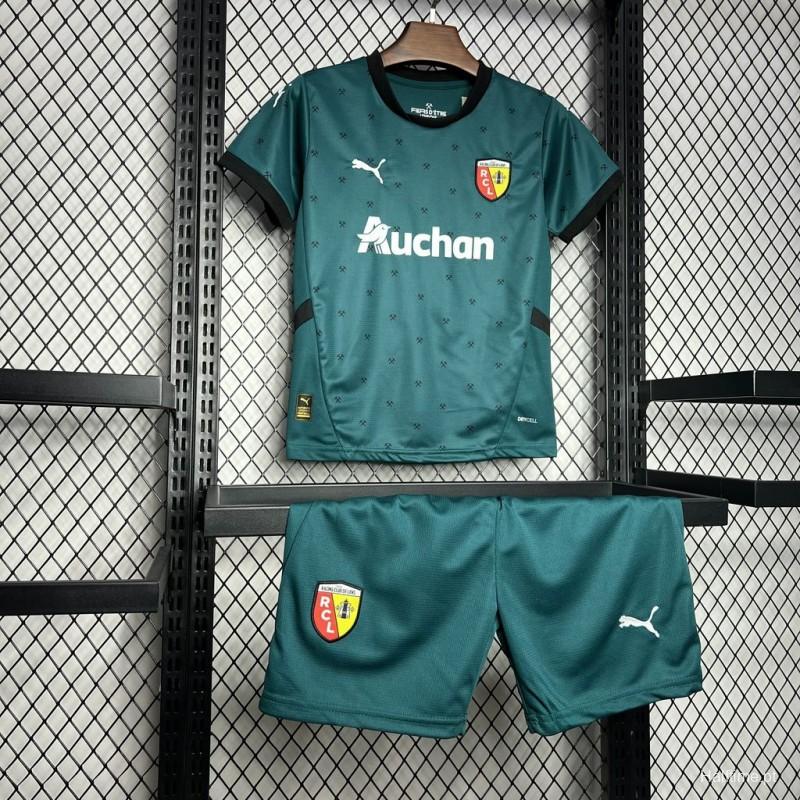 24/25 Kids RC Lens Away Green Jersey