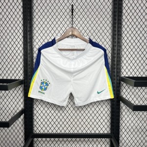 2024 Brazil Away White Shorts