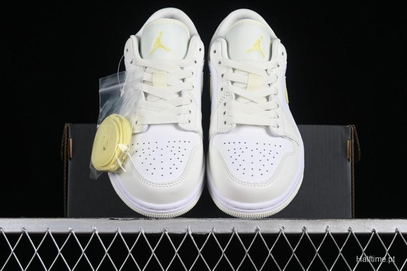Nike Air Jordan 1 Low AJ1 Lemon Yellow Low-Top Casual Sneakers - FV8486-181