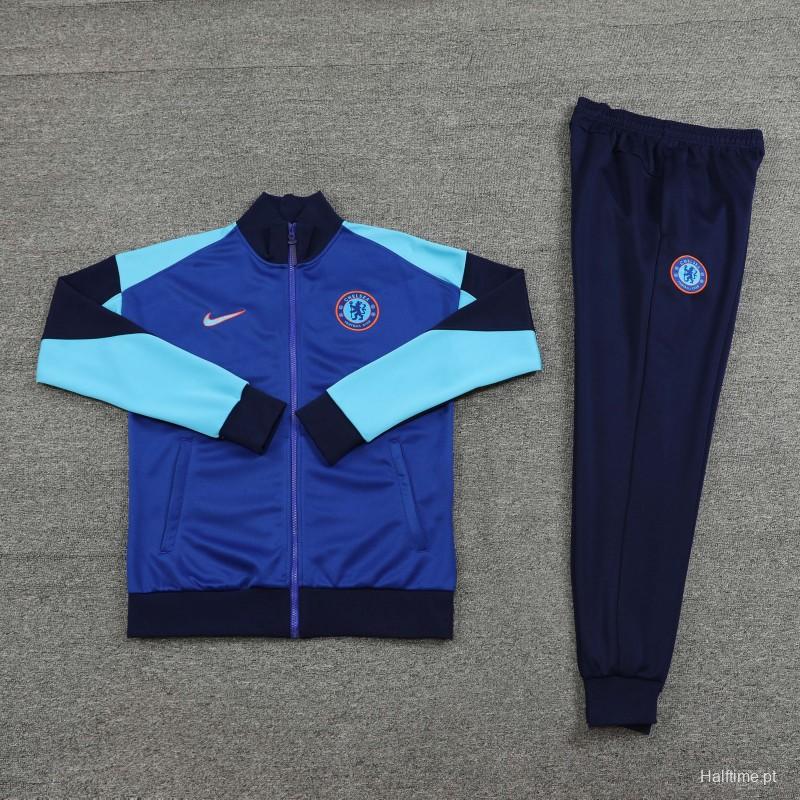 24/25 Chelsea Blue Full Zipper Jacket +Long Pants