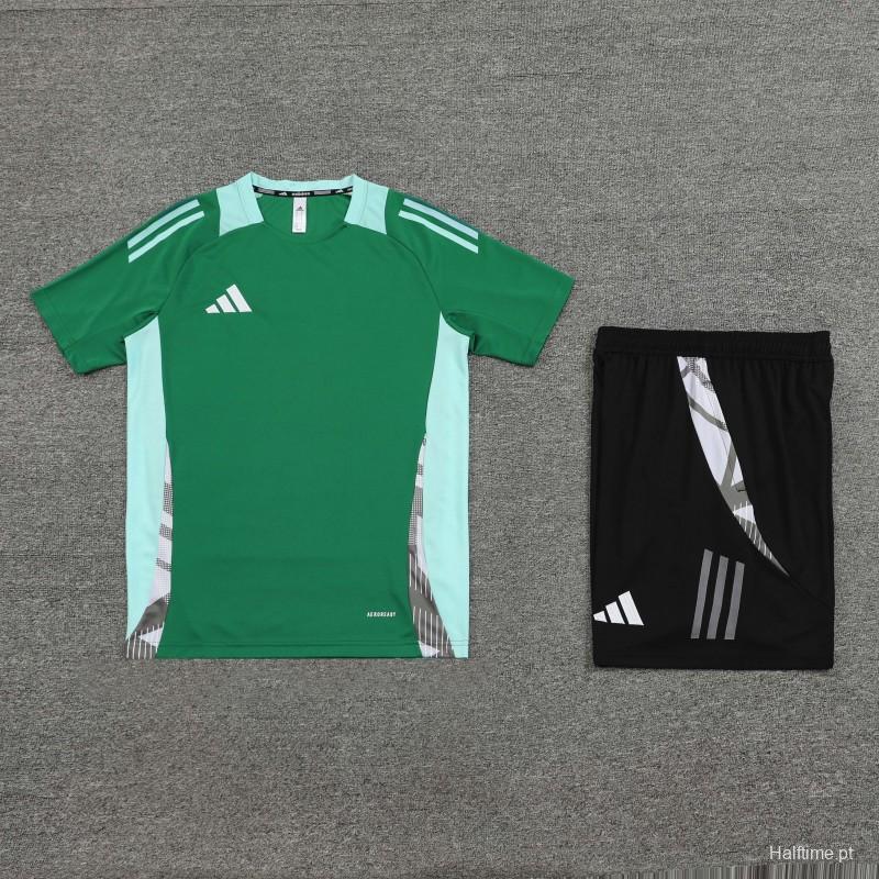 24/25 Adidas Green Short Sleeve Jersey+Shorts