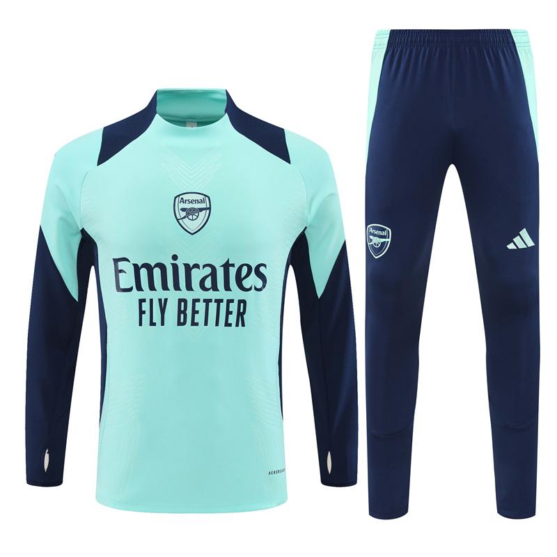 24/25 Arsenal Blue/Navy Half Zipper Jacket+Long Pants