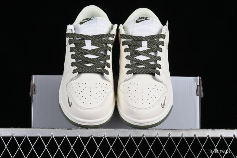 Nike SB Dunk Low Collaboration Triple Swoosh Military Green Colorway Low-Top Casual Skateboarding Shoes - NK5639-323