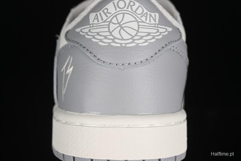 Nike Travis Scott x Fragment Design x Air Jordan 1 Low OG SP AJ1 Collaboration Sneakers - DM7866-021