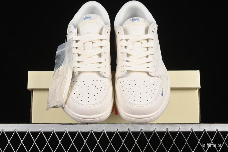 Nike Travis Scott x Fragment Design x Air Jordan 1 Low OG SP AJ1 Retro Sneakers - LJ5188-013