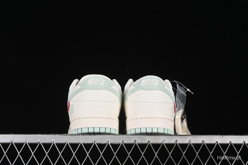 Nike SB Dunk Low The North Face Supreme Collaboration - Bamboo Green Anniversary Custom Low-Top Casual Skate Shoes - XX2025-658