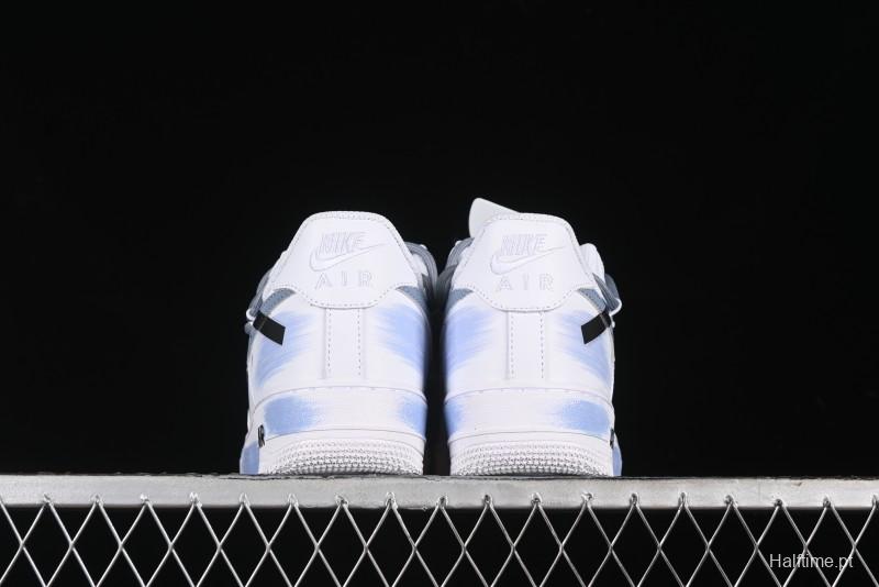 Nike Air Force 1 '07 Low Anime Theme Purple-Blue Spray Custom Casual Sneakers - ZH0316-029