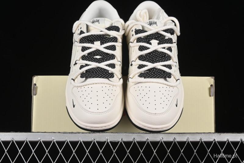 Nike SB Dunk Low Stussy Anniversary Custom Low-Top Casual Sneakers - SJ2068-276