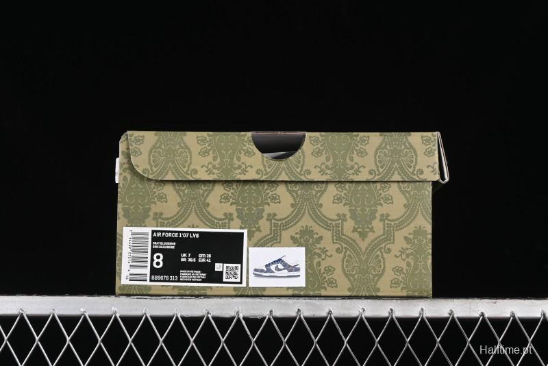 Nike SB Dunk Low Gucci Collaboration - Dark Blue Anniversary High-End Custom Low-Top Casual Skate Shoes - BB9676-313