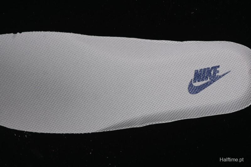 Nike Air Force 1 '07 Low Stussy Collaboration - Grey Pigskin Blue Sole Low-Top Casual Sneakers - SJ6698-005
