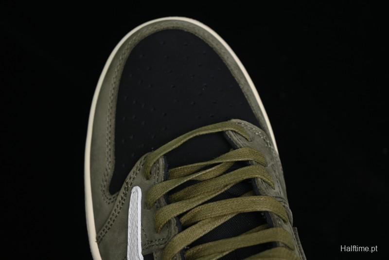 Nike Travis Scott x Air Jordan 1 Low OG AJ1 Collaboration Reverse Swoosh Sneakers - DM7866-002