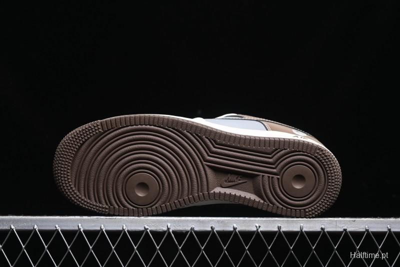 Nike Air Force 1 '07 Low Bape Collaboration - Beige Grey Brown Low Top Casual Sneakers BB6566-210