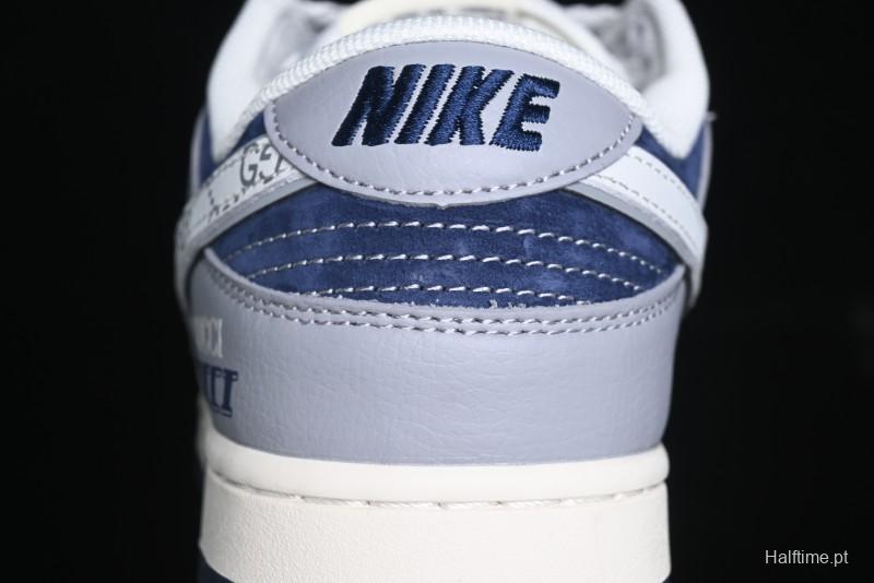 Nike SB Dunk Low Gucci Collaboration - Small Bee Pattern White Swoosh Anniversary High-End Custom Low-Top Casual Sneakers - FC1688-195