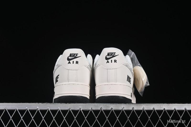 Nike Air Force 1 '07 Low Casual Sneakers with Multi-Swoosh Design - HH7518-046